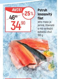 Pstruh lososovitý filet
