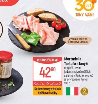 Mortadella Tartufo s lanýži