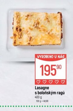 Lasagne s boloňským ragú