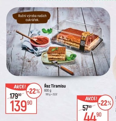 Řez Tiramisu 600 g