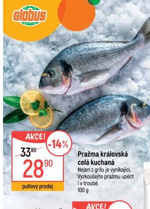 Pražma královská celá kuchaná