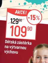 Dětská zástěrka na výtvarnou výchovu