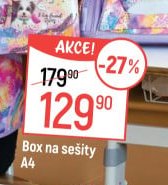 Box na sešity A4