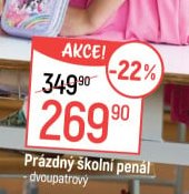 Prázdný školní penál