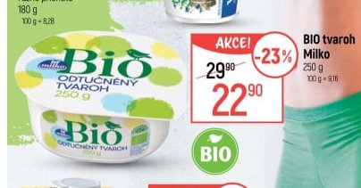 BIO tvaroh Milko 250 g