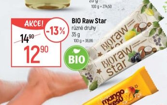 BIO Raw Star různé druhy 35 g