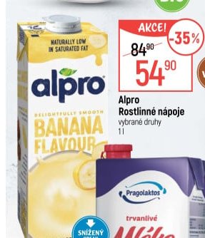 Alpro rostlinné nápoje různé druhy 1 l