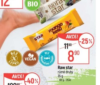 Raw star různé druhy 35 g