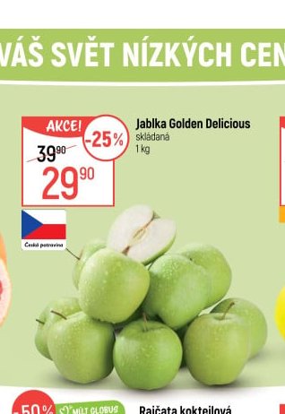 Jablka Golden Delicious