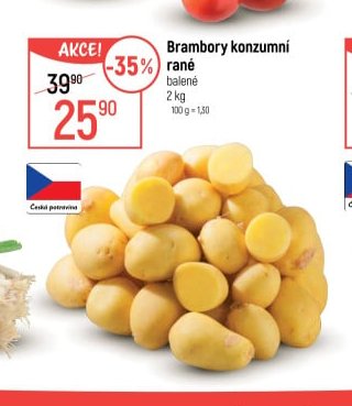 Brambory konzumní rané