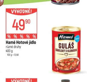 Hamé Hotové jídlo