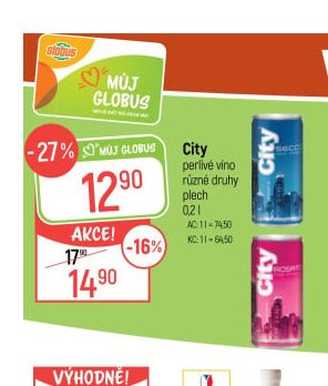 City perlivé víno