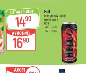Hell energetický nápoj různé druhy 0,5l
