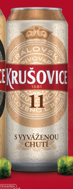 Krušovice 11 plech 0,5l