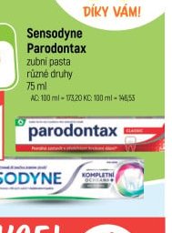 Sensodyne Parodontax zubní pasta