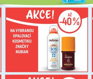 Nubian opalovací kosmetika