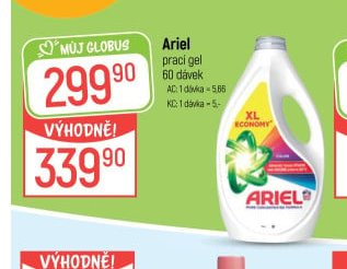 Ariel prací gel