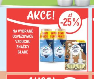 Na vybrané osvěžovače vzduchu značky Glade