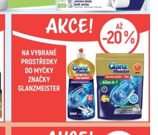 Na vybrané prostředky do myčky značky Glanzmeister