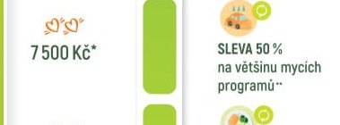 SLEVA 50 % na většinu mycích programů**
