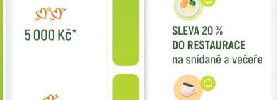 SLEVA 20 % DO RESTAURACE na snídaně a večeře
