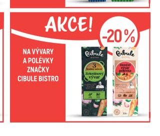 Na vývary a polévky značky Cibule Bistro