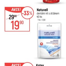 Natuvell dentální nit s držákem