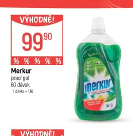 Merkur prací gel
