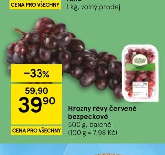 Hrozny révy červené bezpeckové 500 g