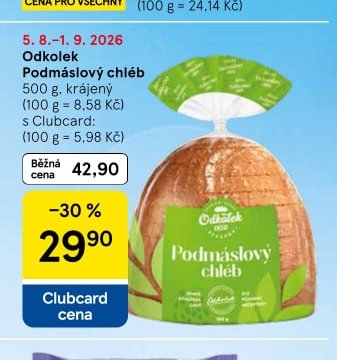 Odkolek Podmáslový chléb 500 g