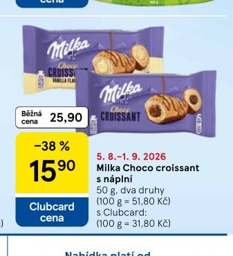 Milka Choco croissant s náplní 50 g