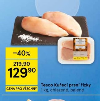 Tesco Kuřecí prsní řízky