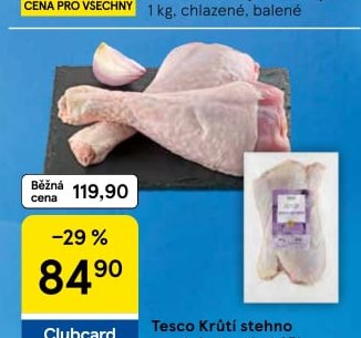 Tesco Krůtí stehno spodní s kostí a kůží