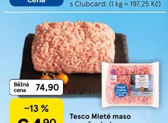 Tesco Mleté maso z vepřové plece
