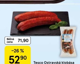 Tesco Ostravská klobása