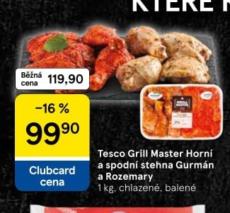 Tesco Grill Master Horní a spodní stehna Gurmán a Rozemary