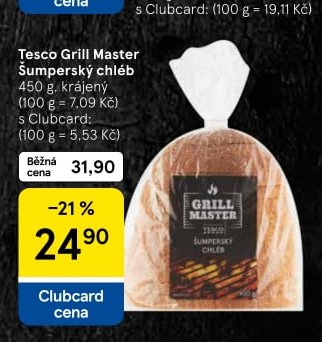 Tesco Grill Master Šumperský chléb