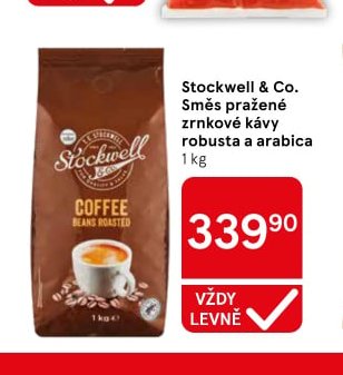 Stockwell & Co. Směs pražené zrnkové kávy