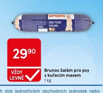 Brunos Salám pro psy s kuřecím masem