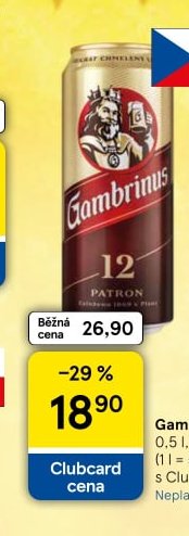 Gambrinus Patron 12 0,5 l