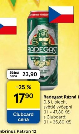 Radegast Rázná 10 0,5 l