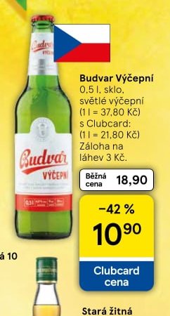 Budvar Výčepní 0,5 l