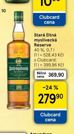 Stará žitná myslivecká Reserve 40 %, 0,7 l