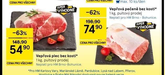 Vepřová plec bez kosti