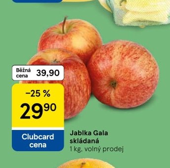 Jablka Gala skládaná