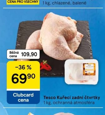 Tesco Kuřecí zadní čtvrtky