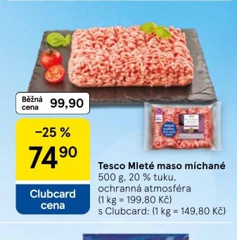 Tesco Mleté maso míchané