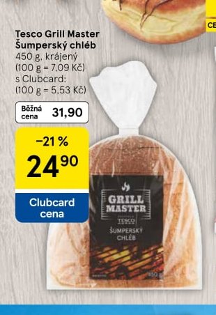 Tesco Grill Master Šumperský chléb