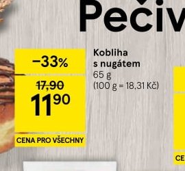 Kobliha s nugátem