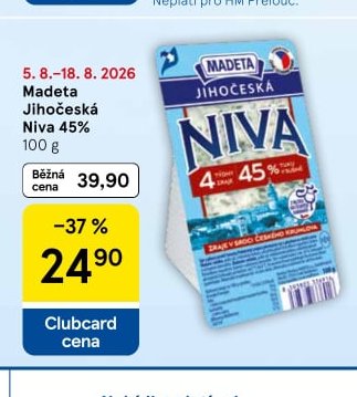 Madeta Jihočeská Niva 45%